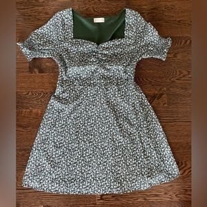 Altard State Green Floral Dress